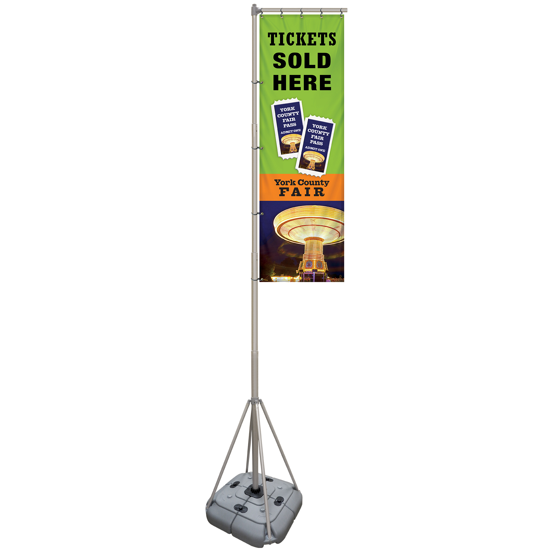 10' Giant Flagpole Kit Double Sided 11