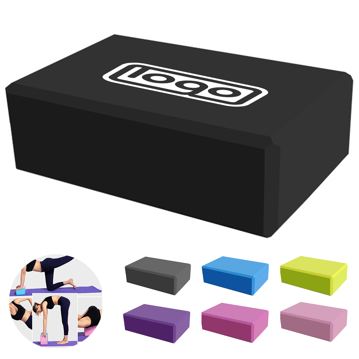 Thick EVA Foam Non-Slip Yoga Block 2