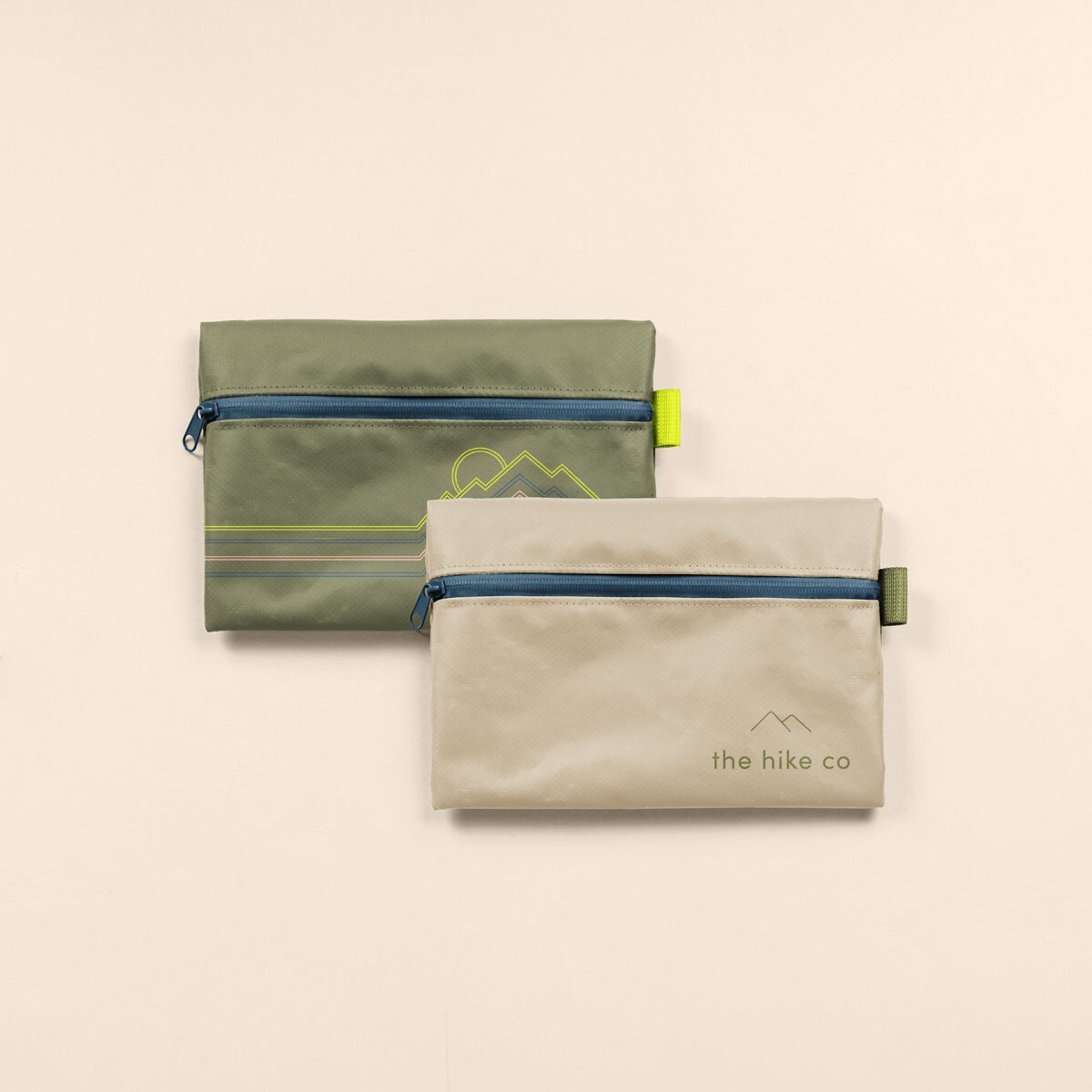 TARPAULIN ZIP FRONT POUCH - 4CP SS ONE LOCATION IMPRINT - MEDIUM