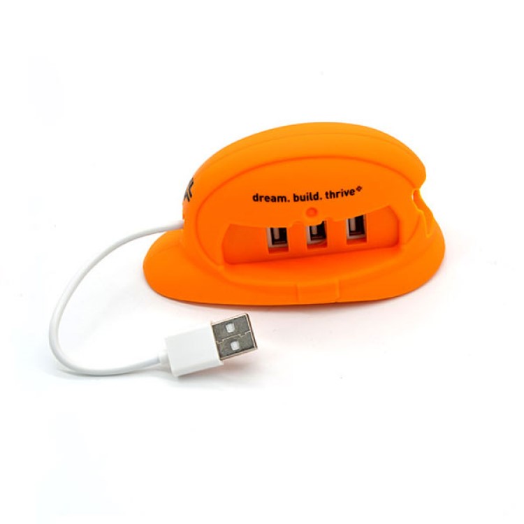 Custom Shaped PVC USB Hub - USB-A with Optional Type-C Upgrade 7