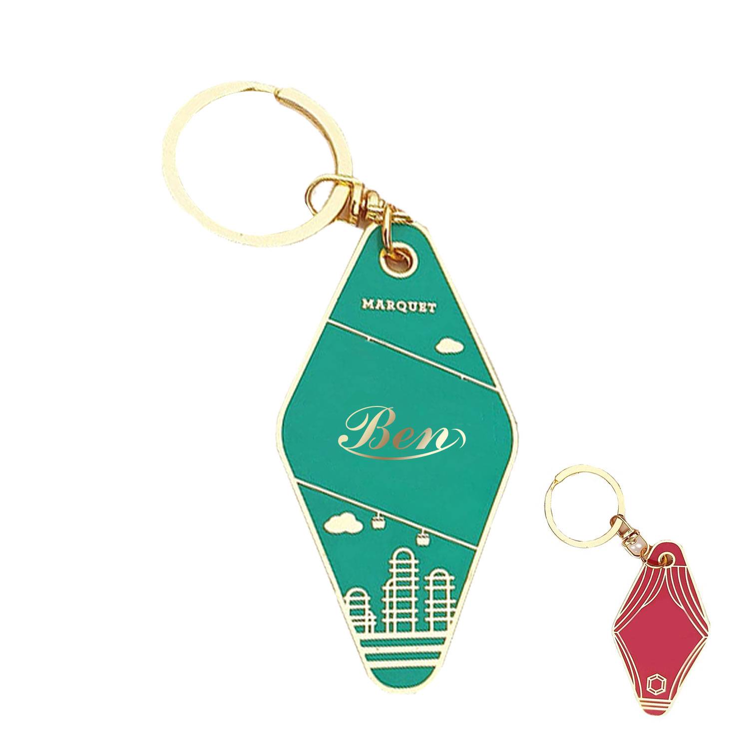 Retro Metal Keychain
