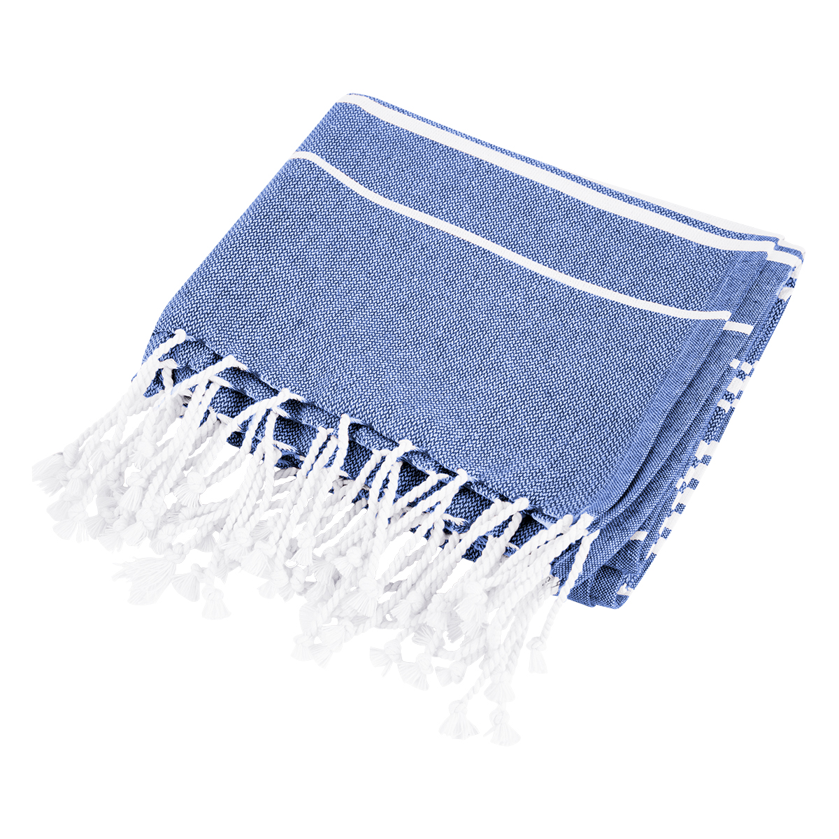 Recycled Beach Blanket With Tassel Fringe 14