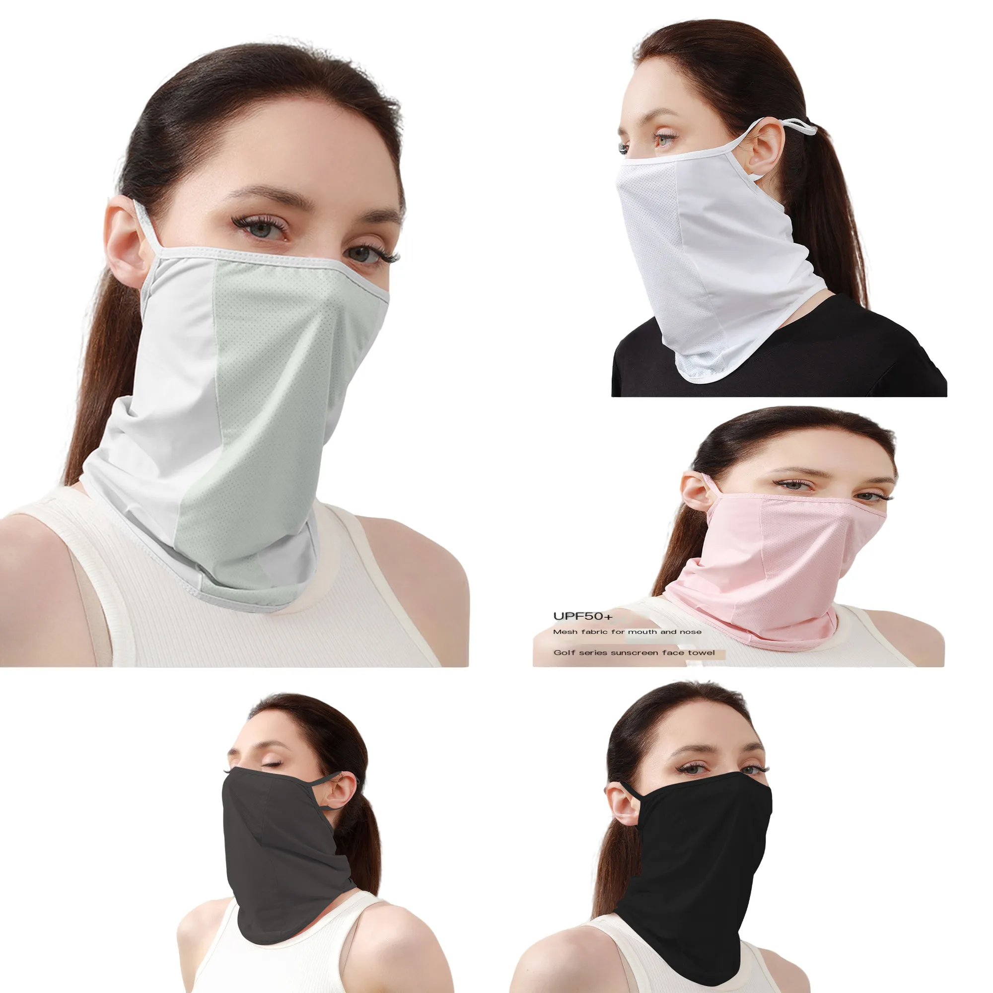 Facial Mask Women's Neck Gaiter Protector Riding Bandana 4
