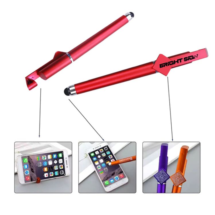 3-In-1 Mobile Phone Holder Device Touch Stylus Stationery 1