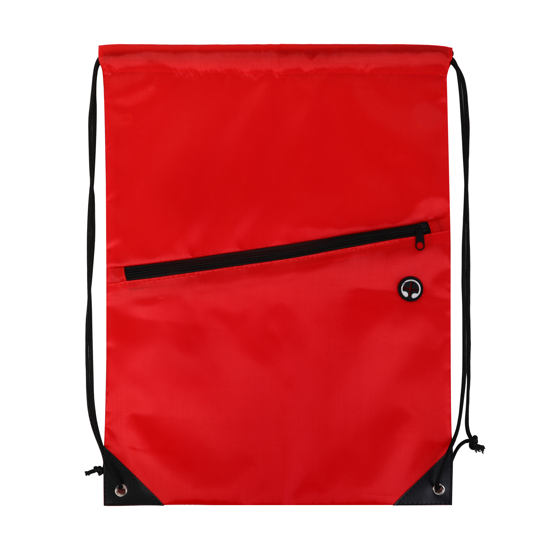 Drawstring Backpack with Front Zipper Pocket 23