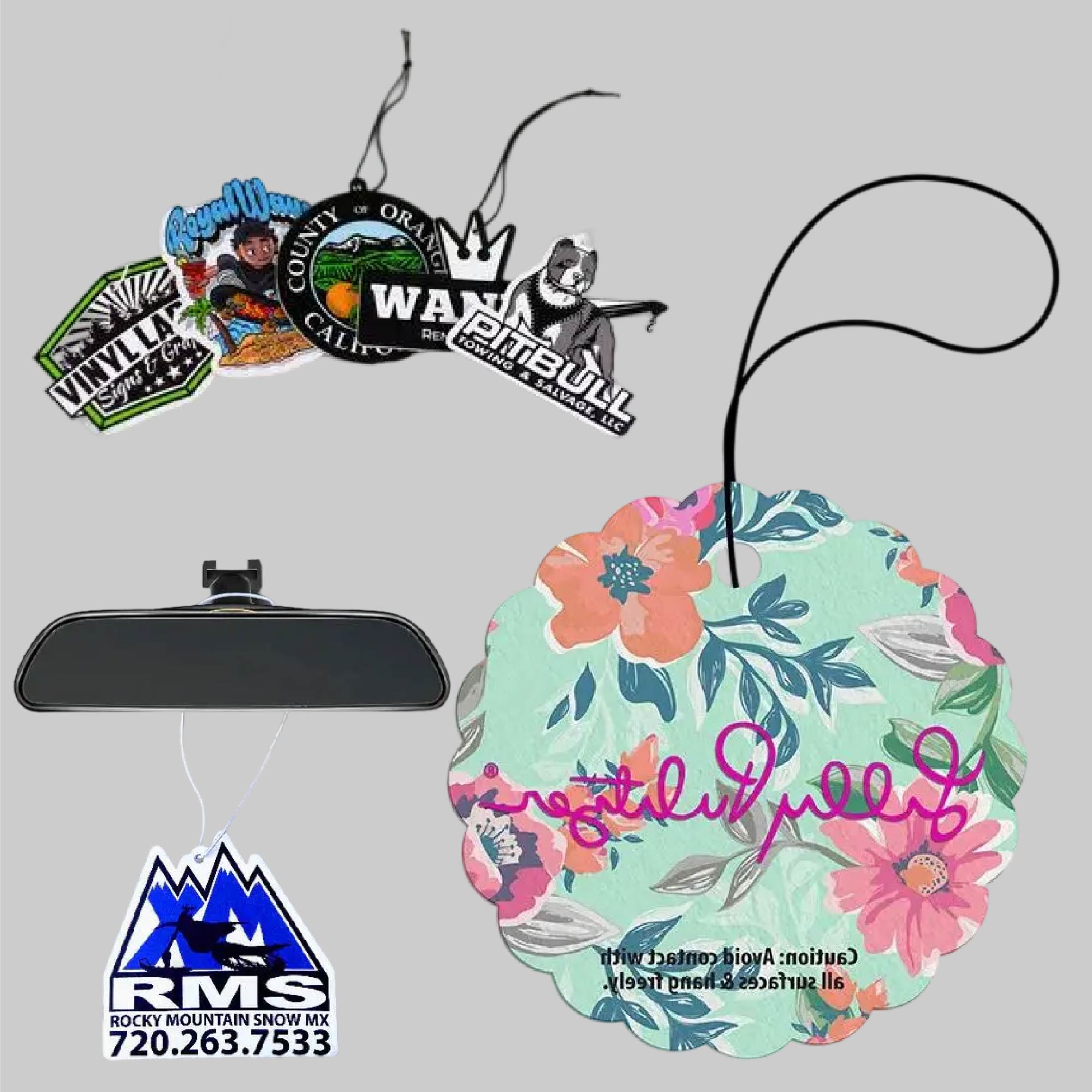 Shape Full Color Paper Car Air Fresheners 2