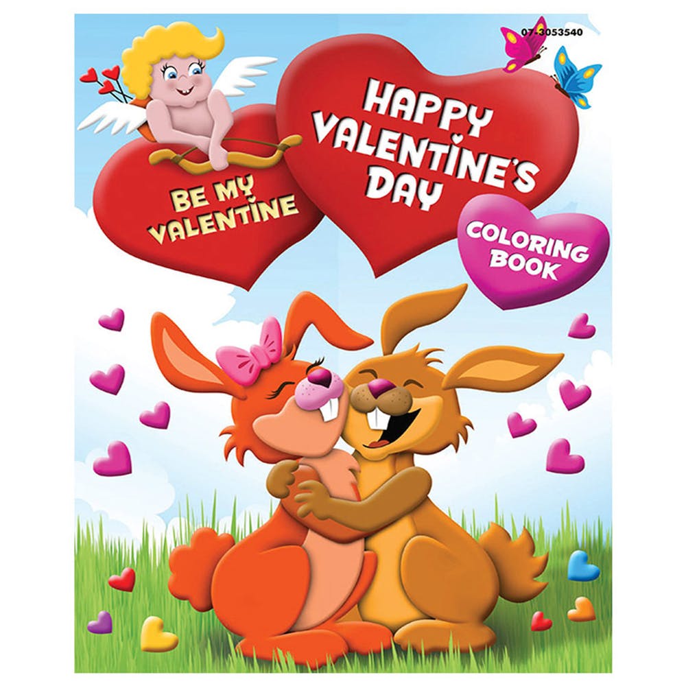 Valentine Coloring Books - 64 Pages 8" x 10.5" 2