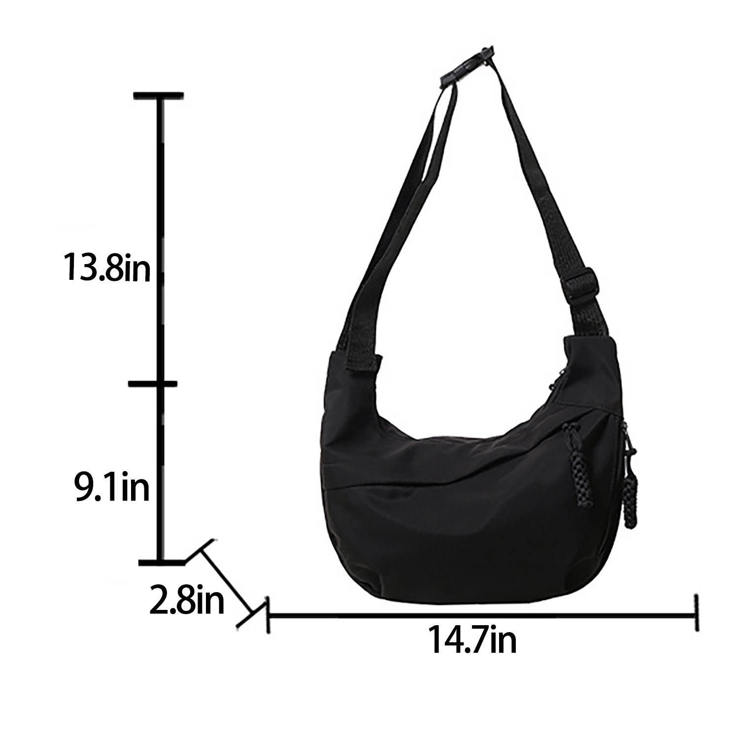 Lightweight Waterproof Nylon Single-Shoulder Bag 2