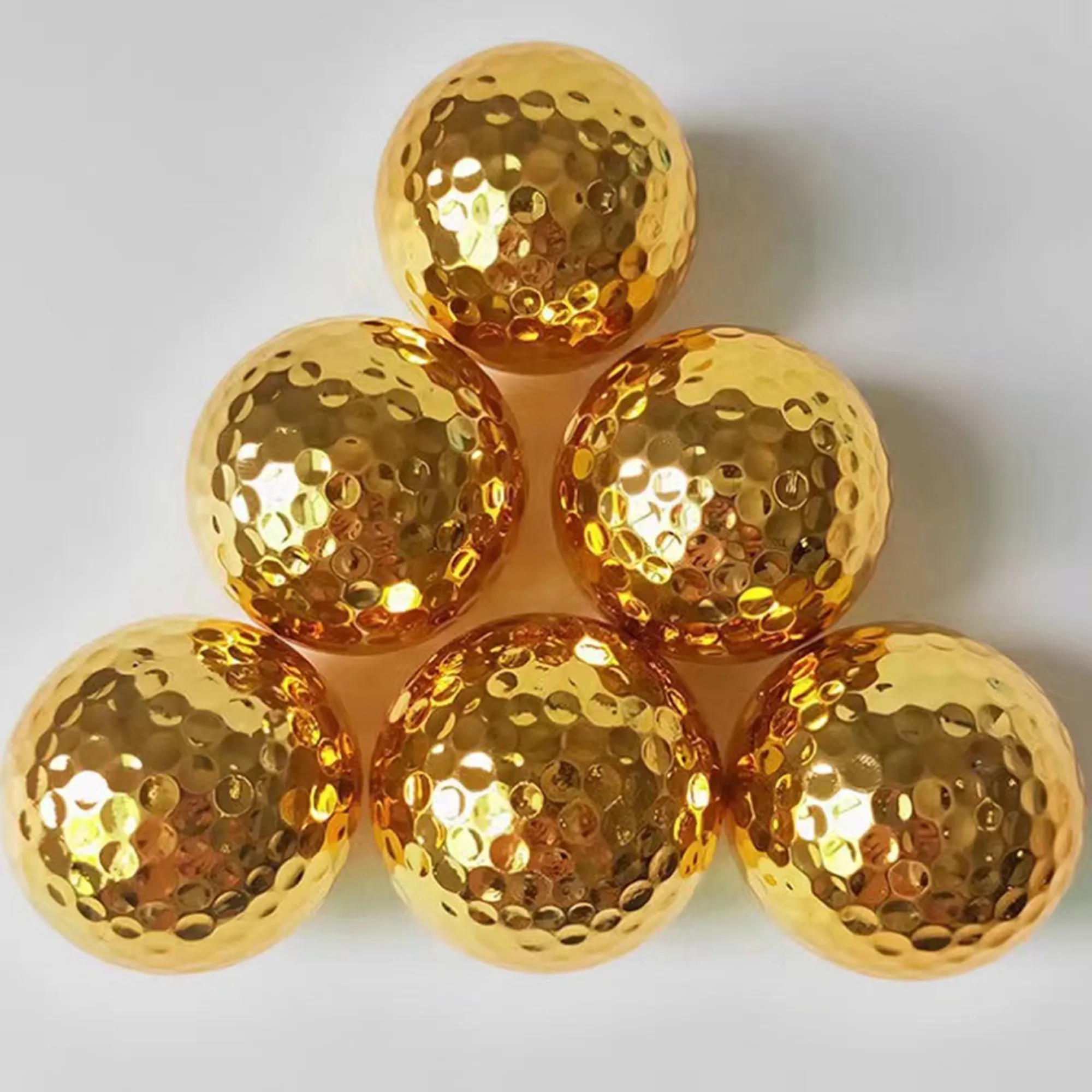 Electroplated Metallic Luster Golf Balls MOQ 100pcs 3