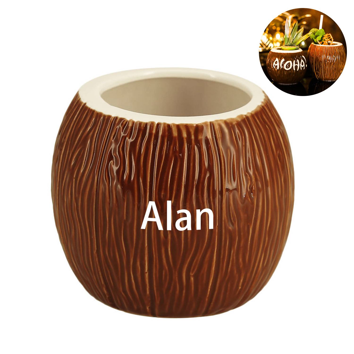 Coconut shaped cup 2