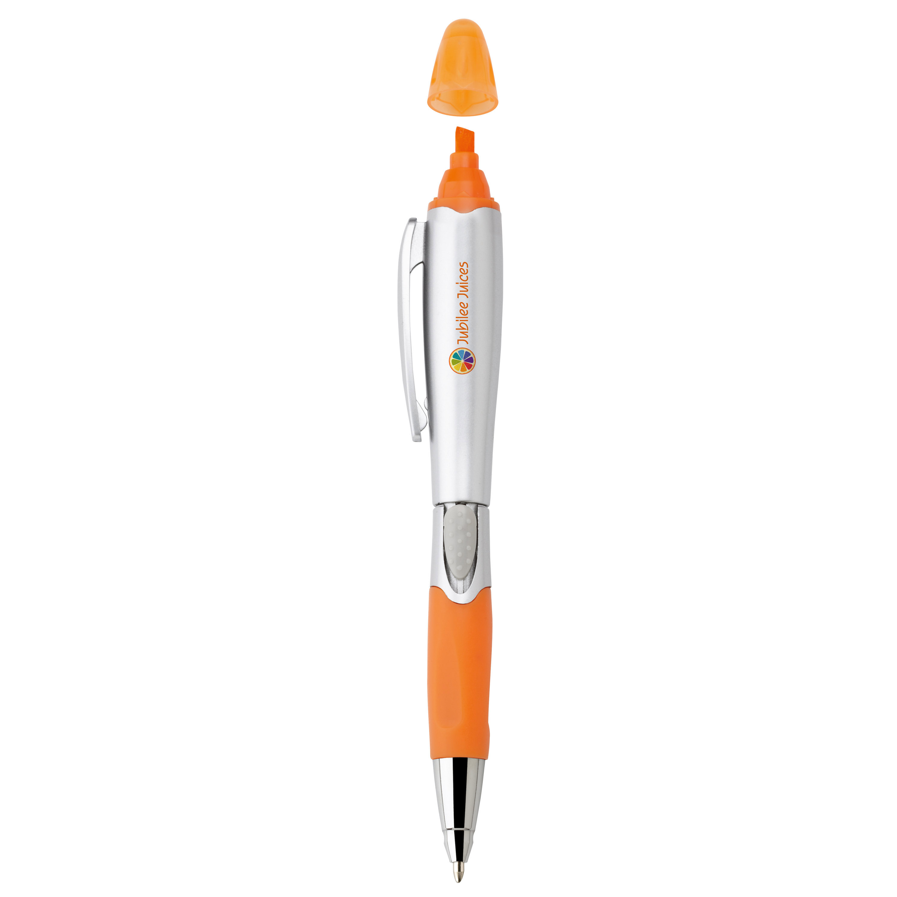 Silver blossom ballpoint penhighlighter 68