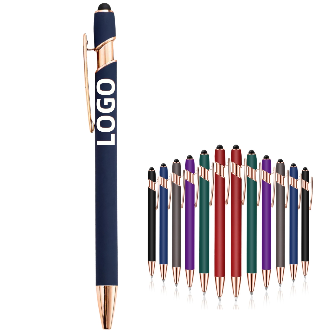 Aluminum Barrel Click Ballpoint Pen 2