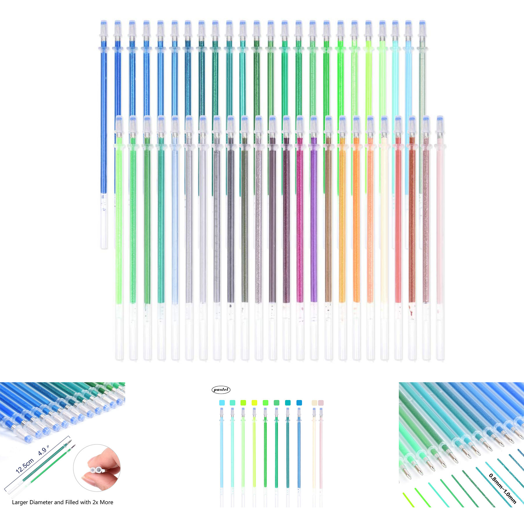 Gel Pen Refills Set 48 Colors 2