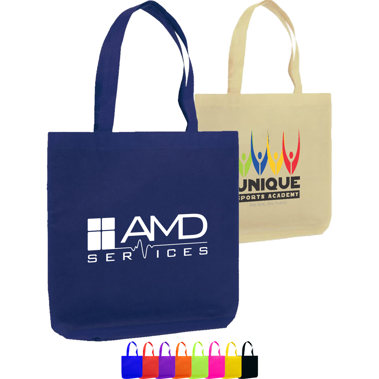 Non-Woven Gusset Tote Bag USA Decorated (14.25" x 15" x 5") 2