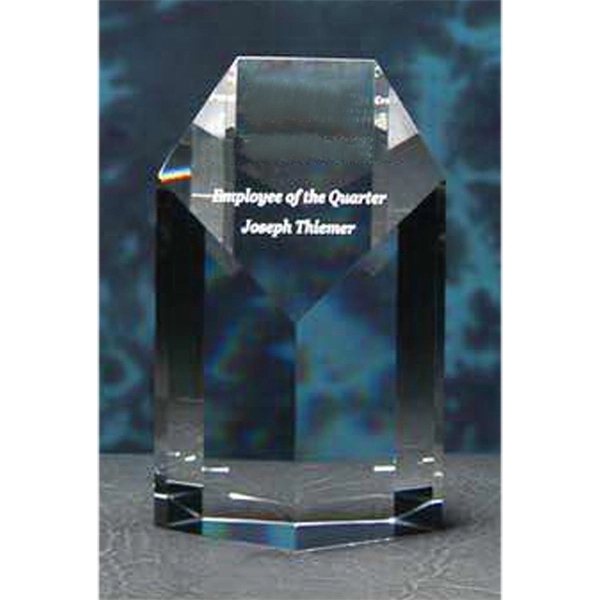 Pentagonal Tower Crystal Award 4