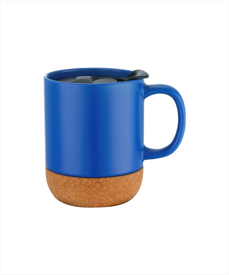 Union Printed - 12oz cork base ceramic mug w/ lid 4