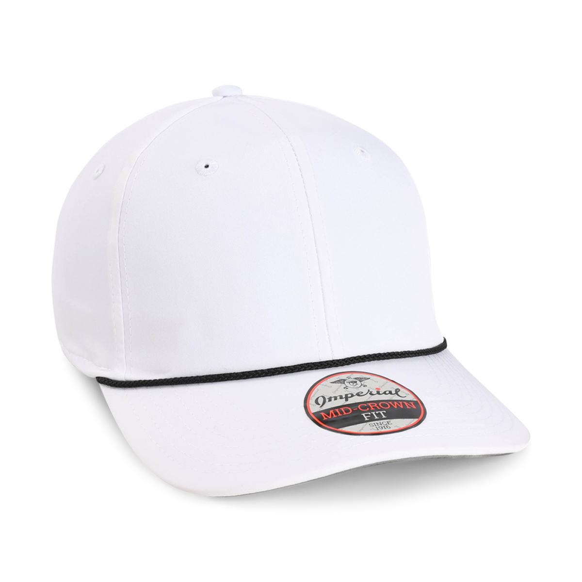 Imperial 7054 6-Panel Wingman Performance Rope Cap w/ Patches or Embroidery 7