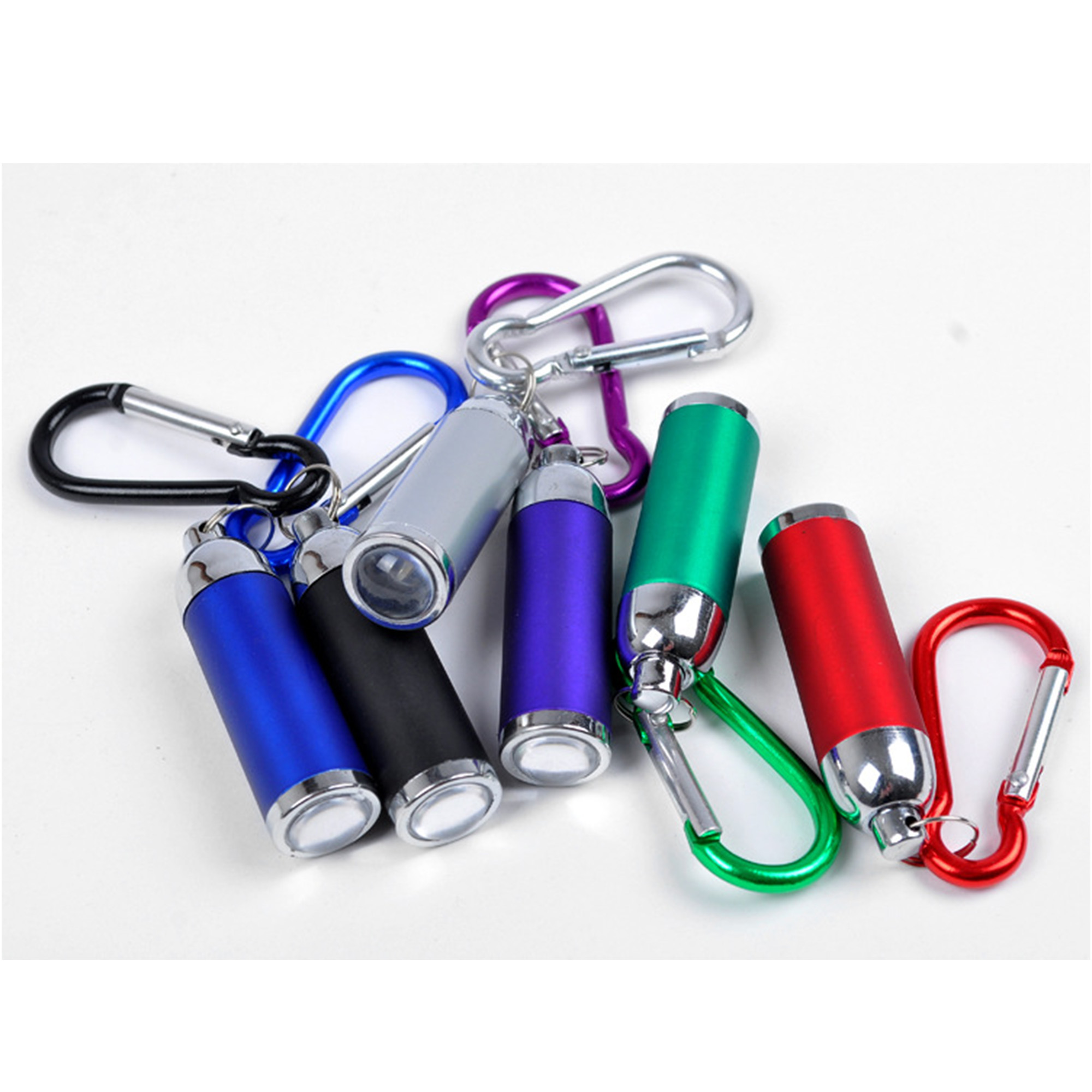 Mini Zoomable LED Flashlight Keychain Pendant 3