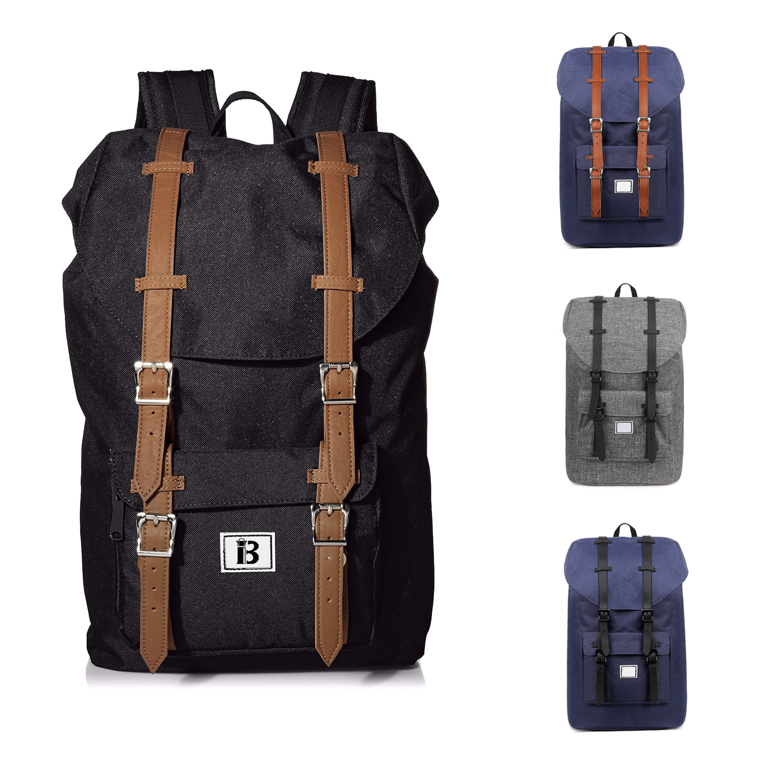 Oxford Vintage Lightweight Water-Resistant Laptop Backpack 4
