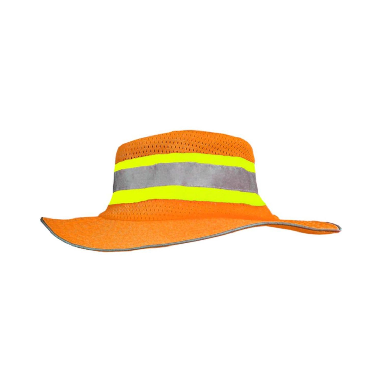 Reflective Trim Two Tone Mesh Safety Bucket Ranger Hat 4