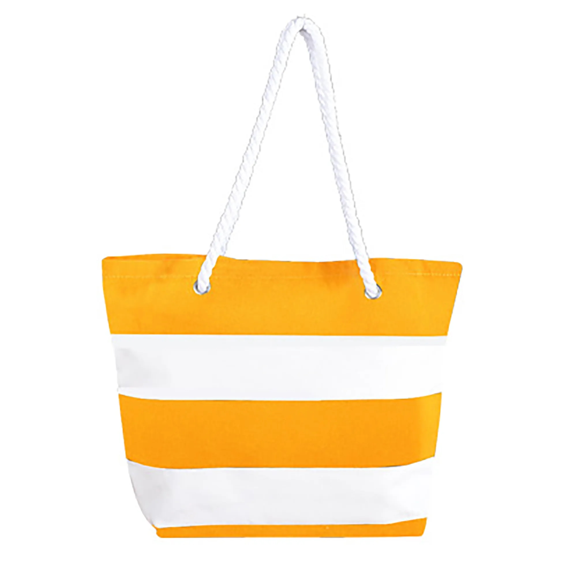11.8" x 15.7" Striped Canvas Tote Shoulder Beach Bag 5