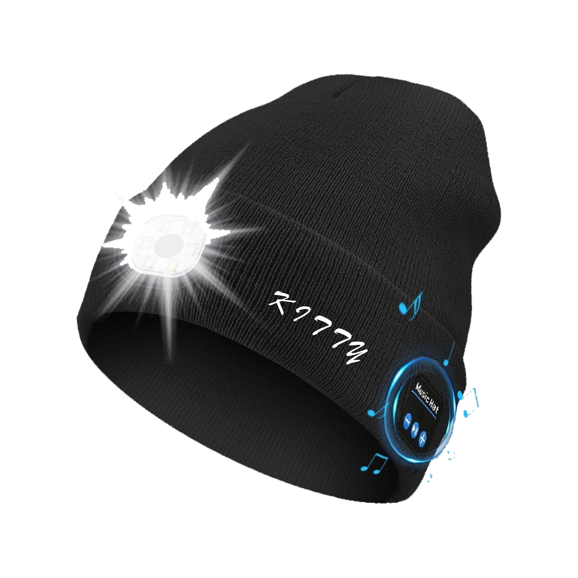 Bluetooth Beanie Hat With Light 1