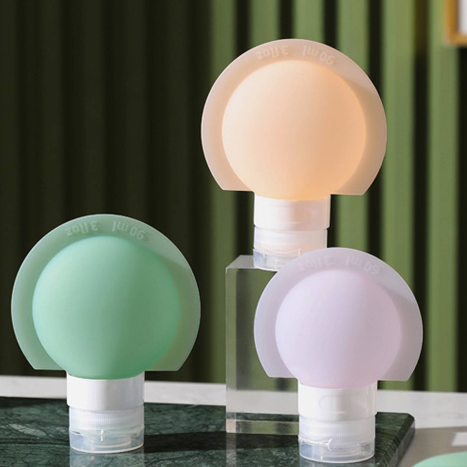 3pcs Silicone Travel Bottle 5