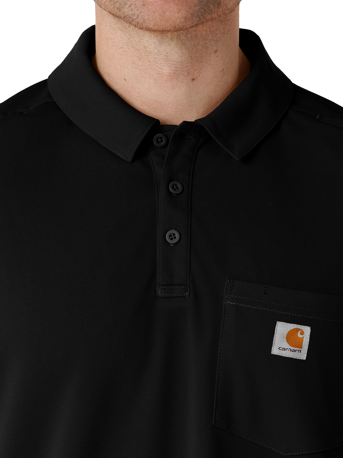Carhartt Scrubs - Men's Three-Pocket Lightweight Short Sleeve Polo Scrub Top 7