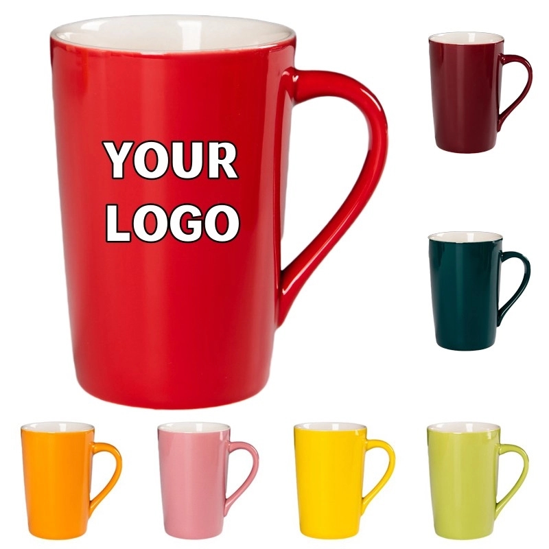 Custom Logo 12 oz Ceramic Coffee Mug 10
