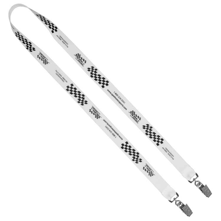 "CULVER" 3/4" Width Dual Attachment Silkscreen Polyester Lanyard 11