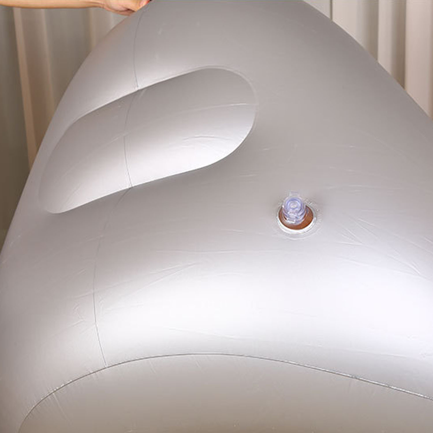 Foldable Inflatable Flocked PVC Sofa 12
