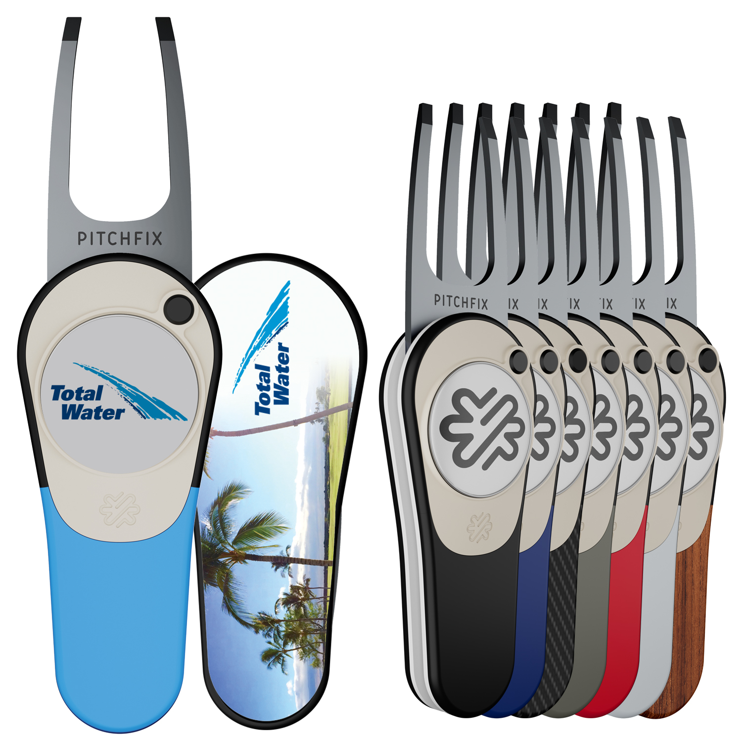 Pitchfix XL Golf Divot Tool with Removeable Ball Marker 6