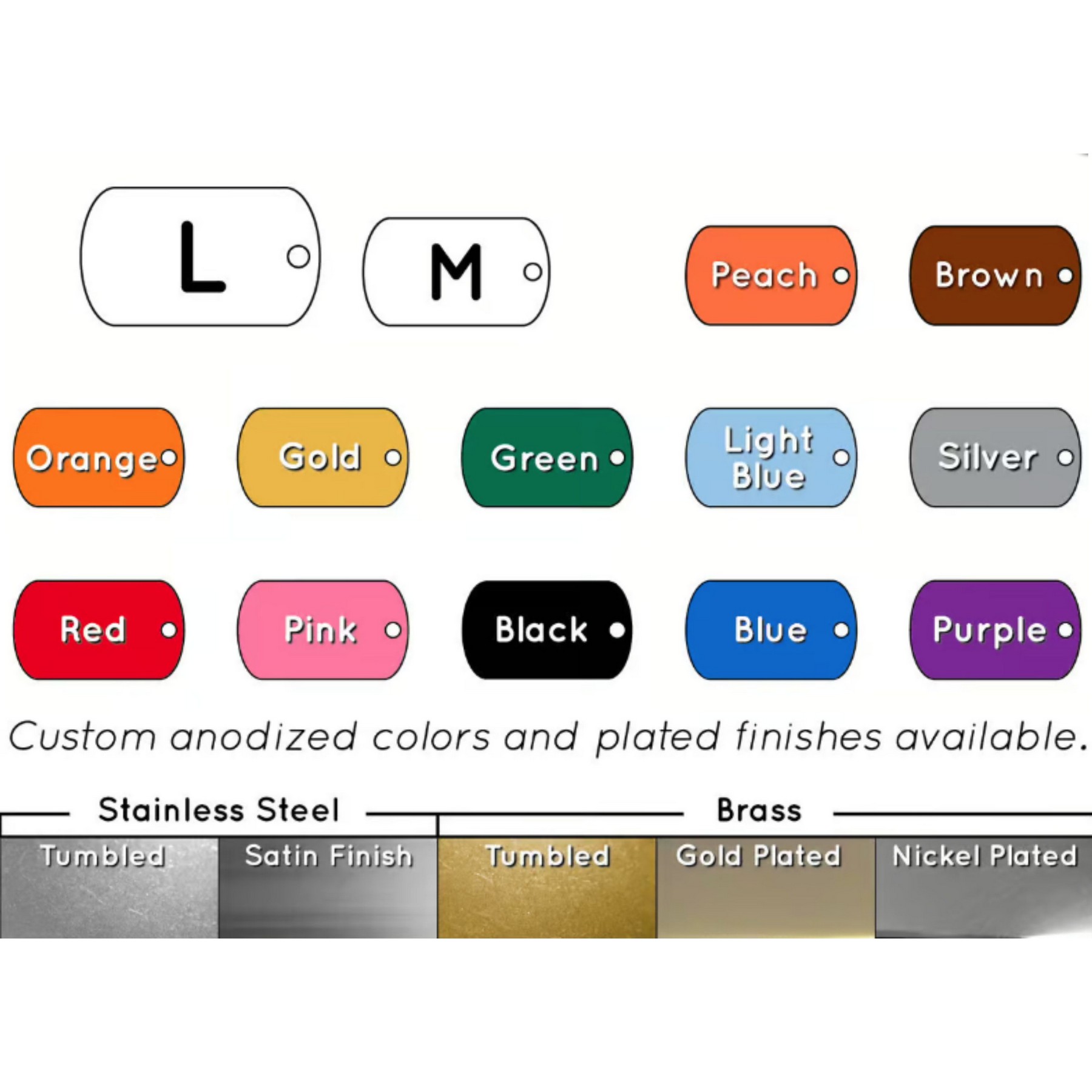 GI Military Aluminum Tag - 100% MADE IN THE USA