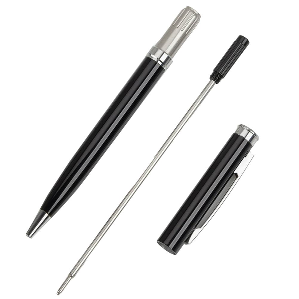 5.3" Black Metal Twist Ballpoint Pen 1