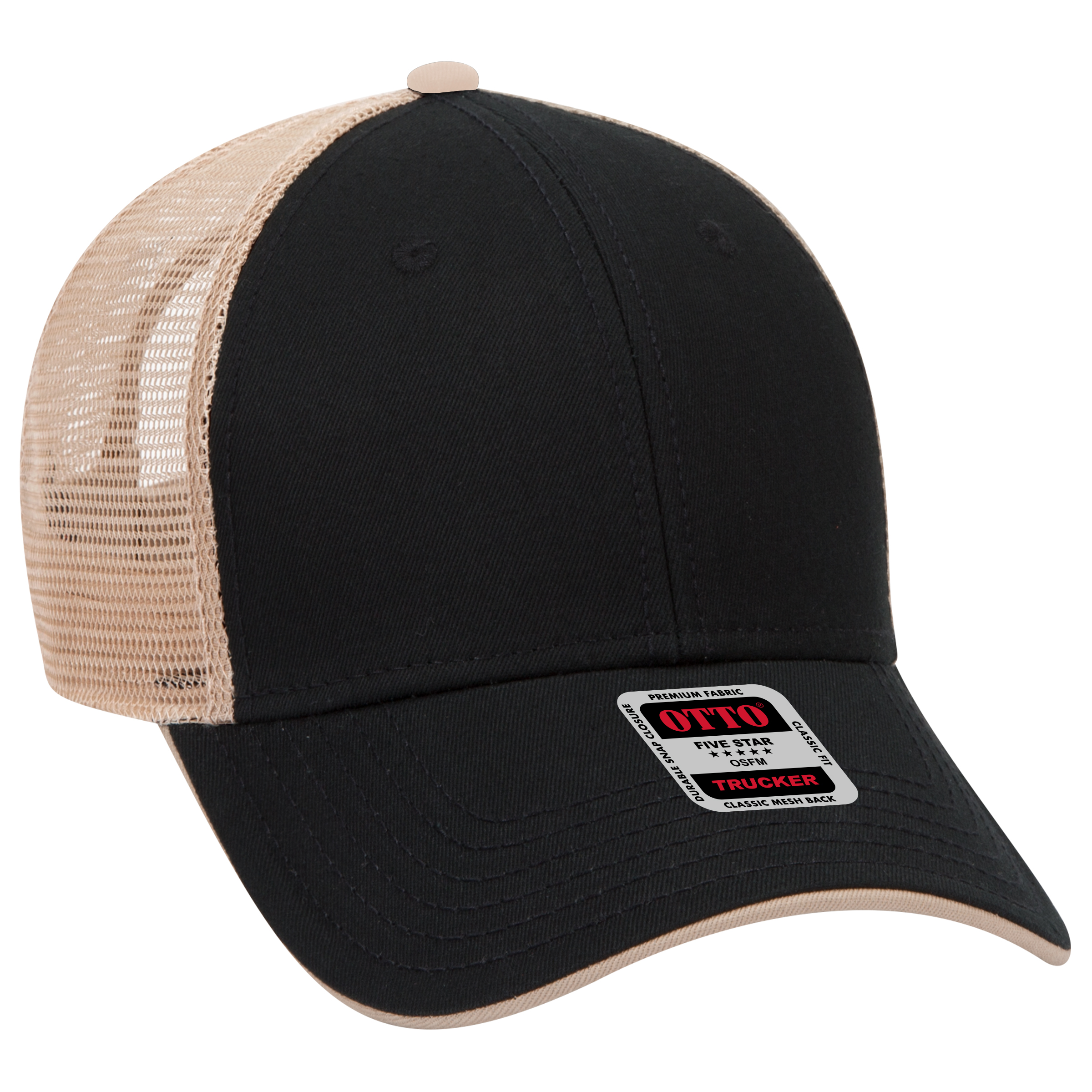 OTTO CAP® 6 Panel Low Profile Mesh Back Trucker Hat 35