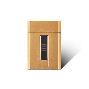 Slim Aluminum Cigarette Case With Magnetic Closure And USB Rechargeable Lighter Top 19