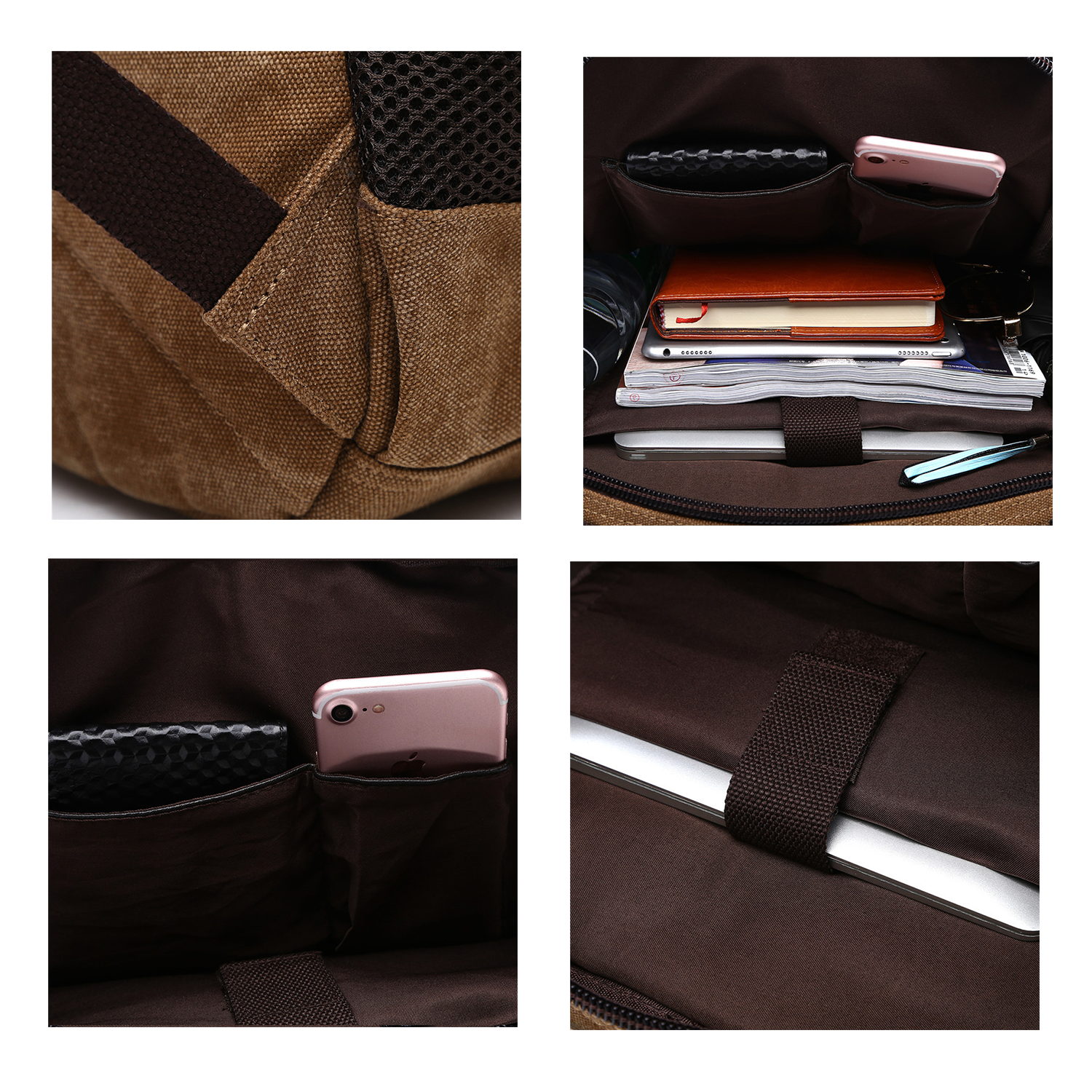 Vintage Canvas Laptop Backpacks 3