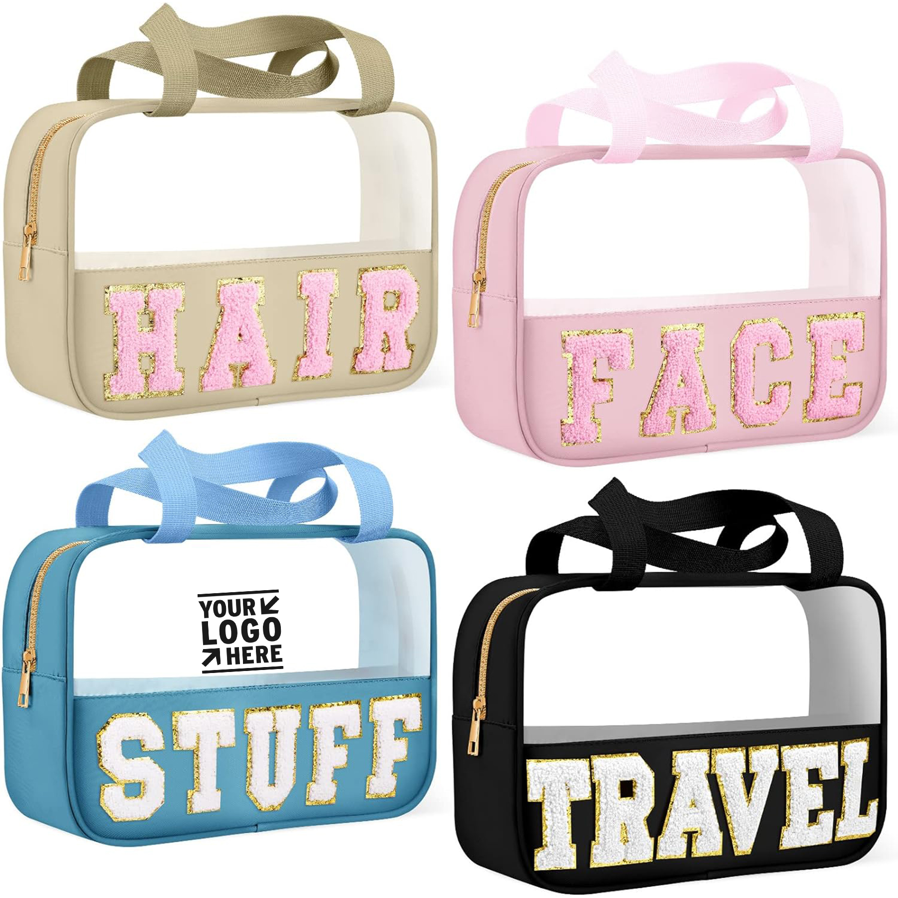 Letter Nylon Makeup Bag 2