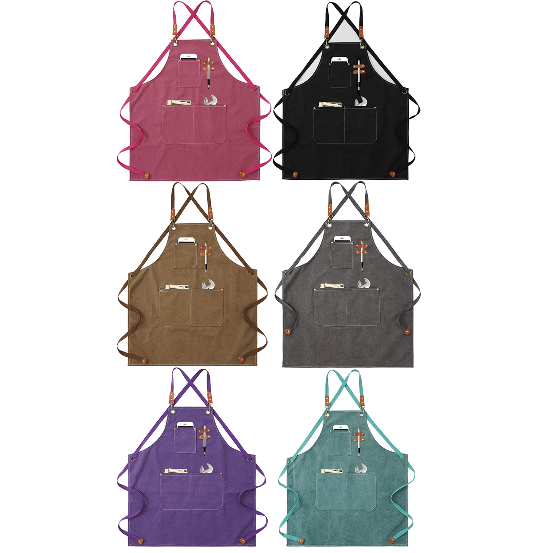Cross Back Bib Apron 2