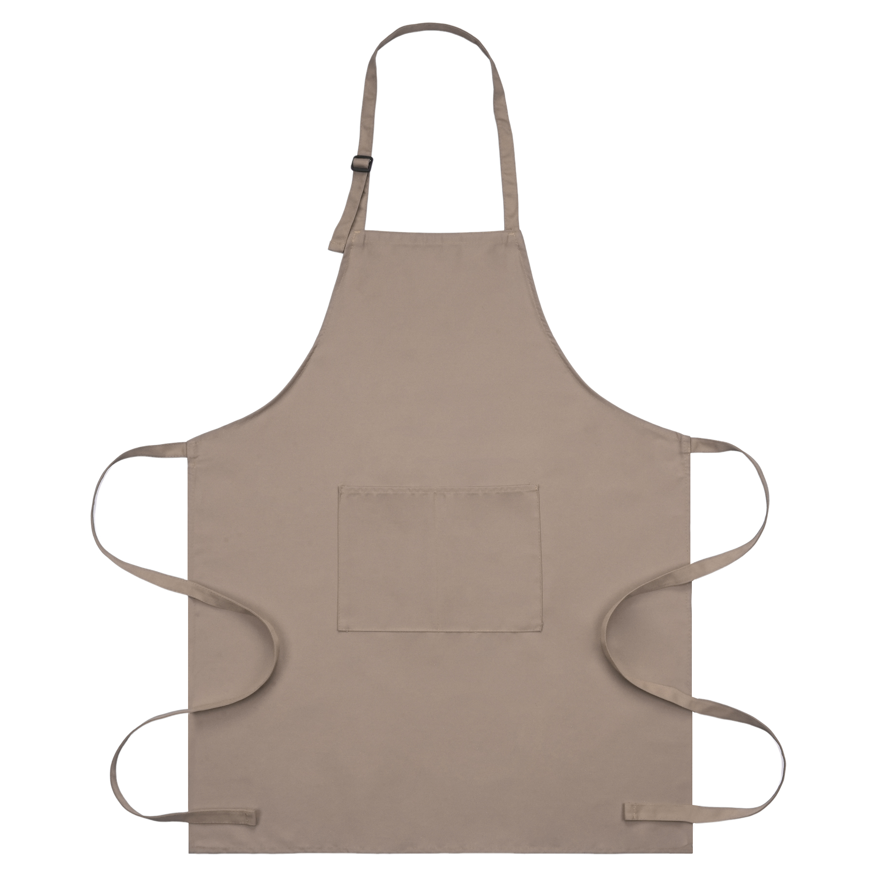 7 Oz. Adjustable Poly Cotton Twill Bib Apron W/2-Pocket 14