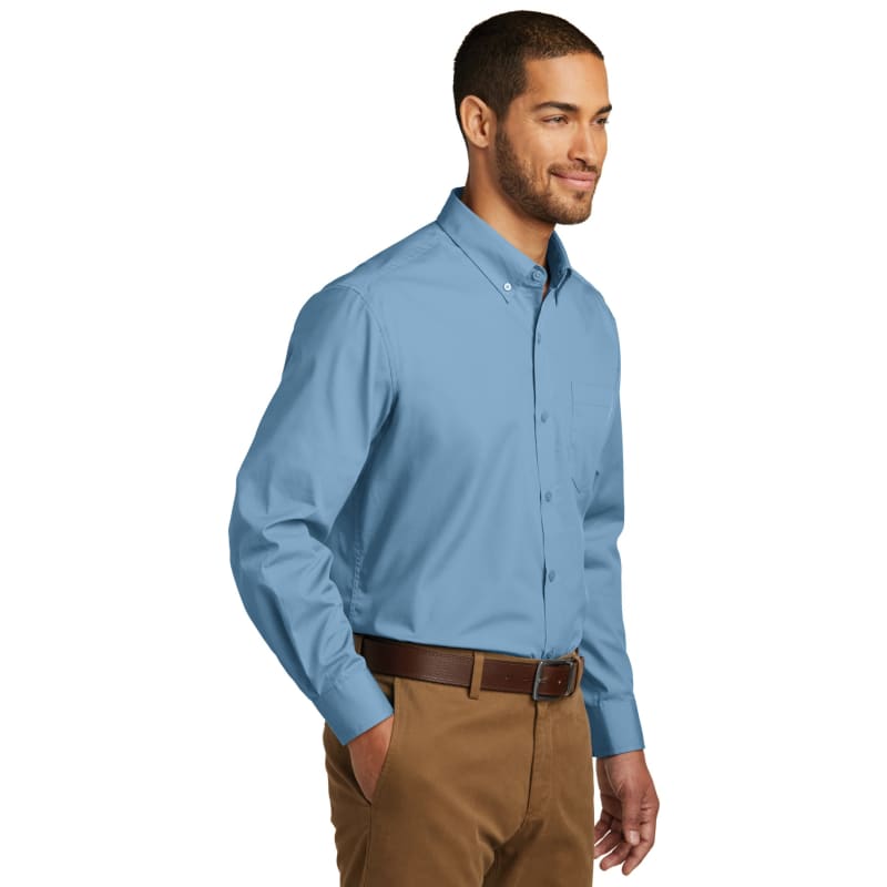 Port Authority Long Sleeve Carefree Poplin Shirt. 69