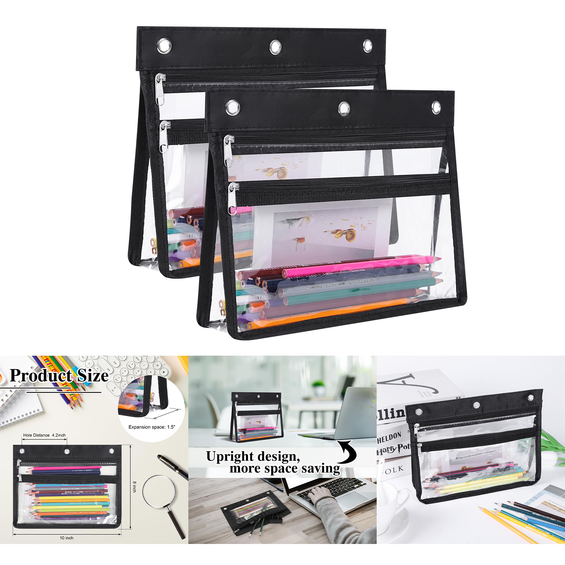 Pencil Pouch for 3 Ring Binder