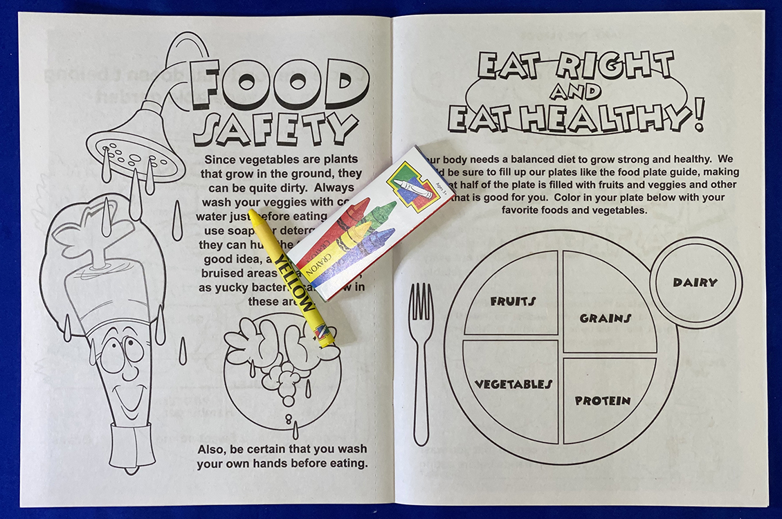 COLORING SET - Vegetables Taste Great Coloring Book Fun Pack 5