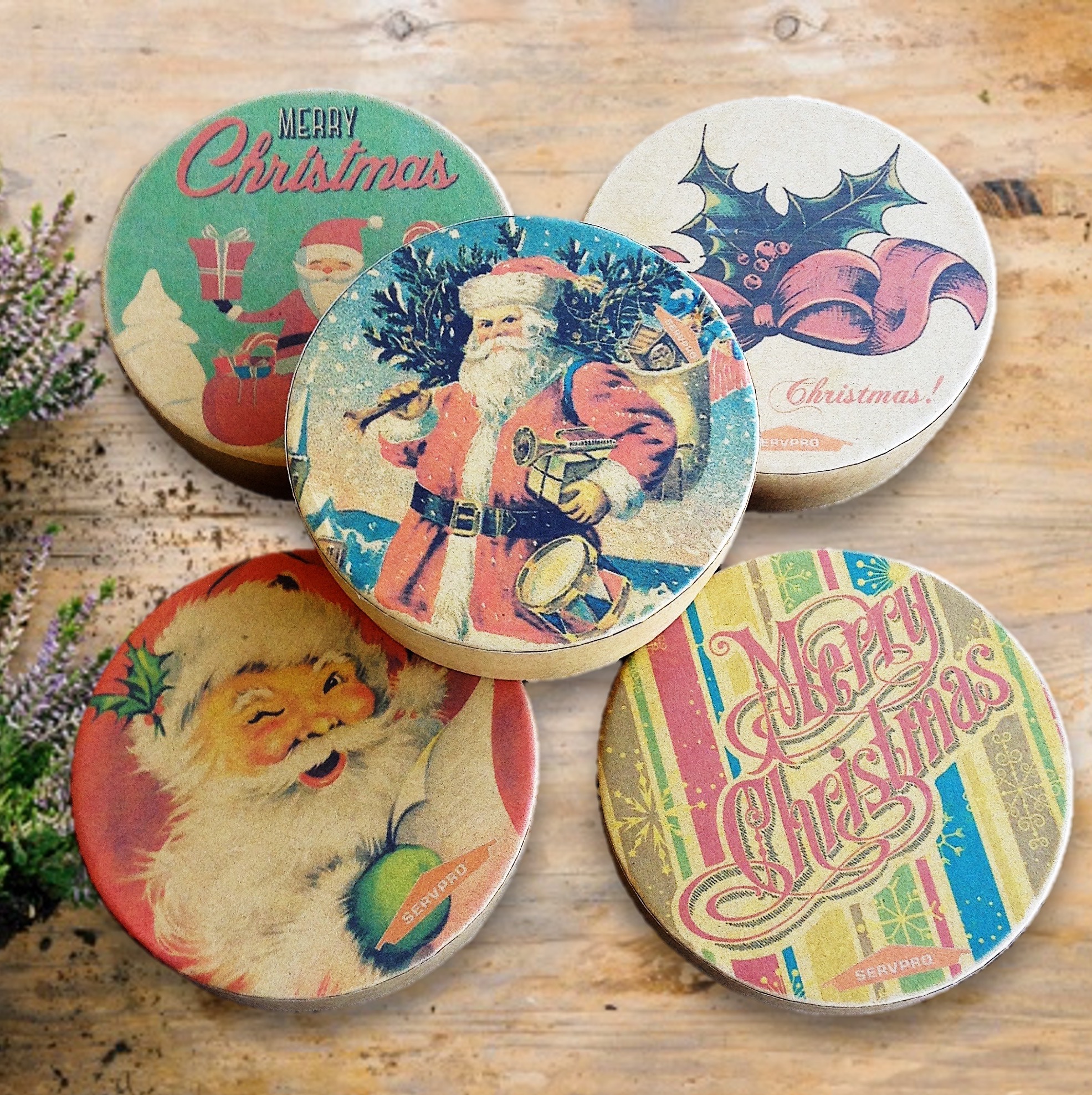 4 Round Coaster Gift Box Set 7
