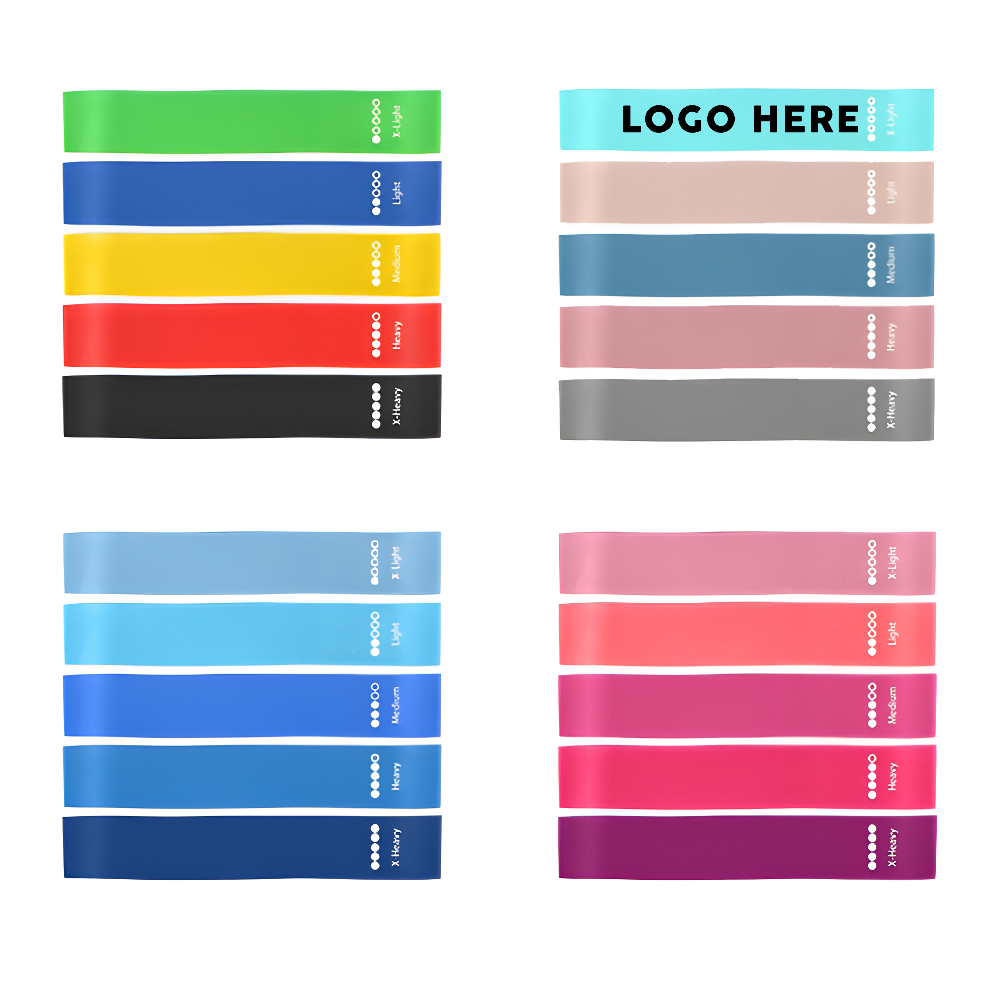 MOQ 50 Resistance Bands for Yoga Squats Booty Workout 2