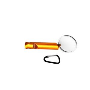 Compact Aluminum Alloy Whistle With Carabiner Attachment 10