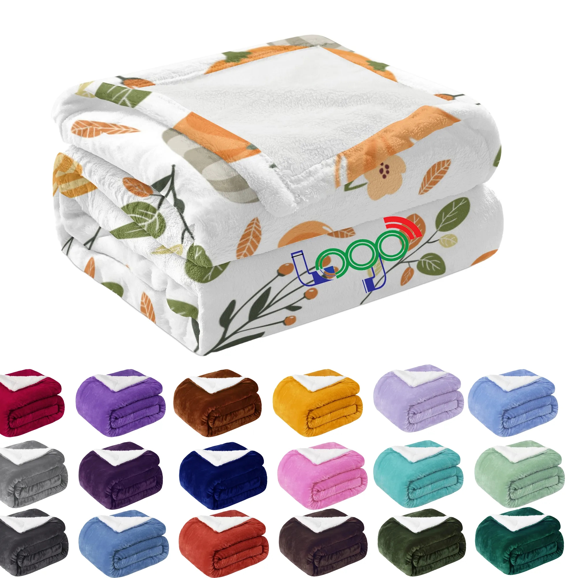 MOQ 1 PCS Fuzzy Soft Microfiber Flannel Fleece Blanket 2