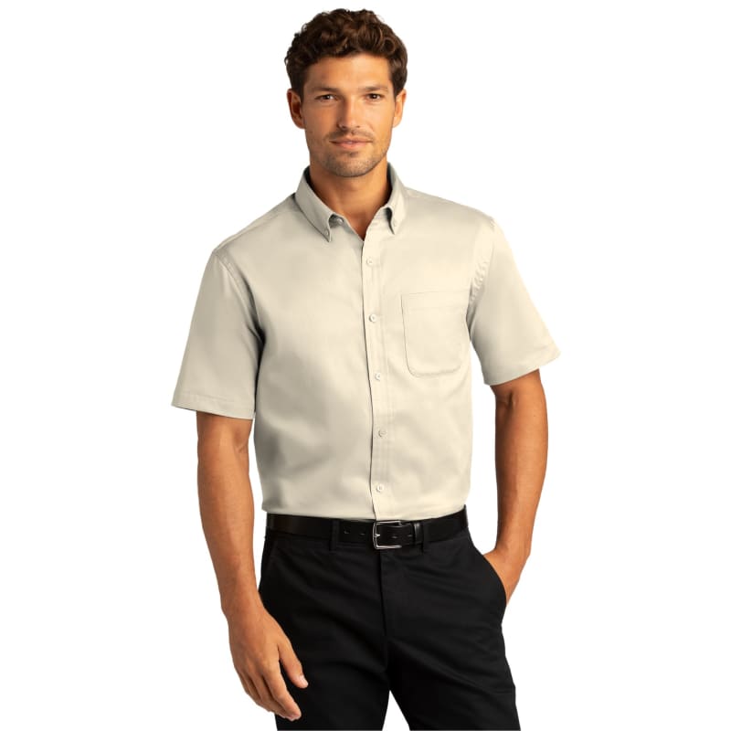 Port Authority Short Sleeve SuperPro React Twill Shirt. 45