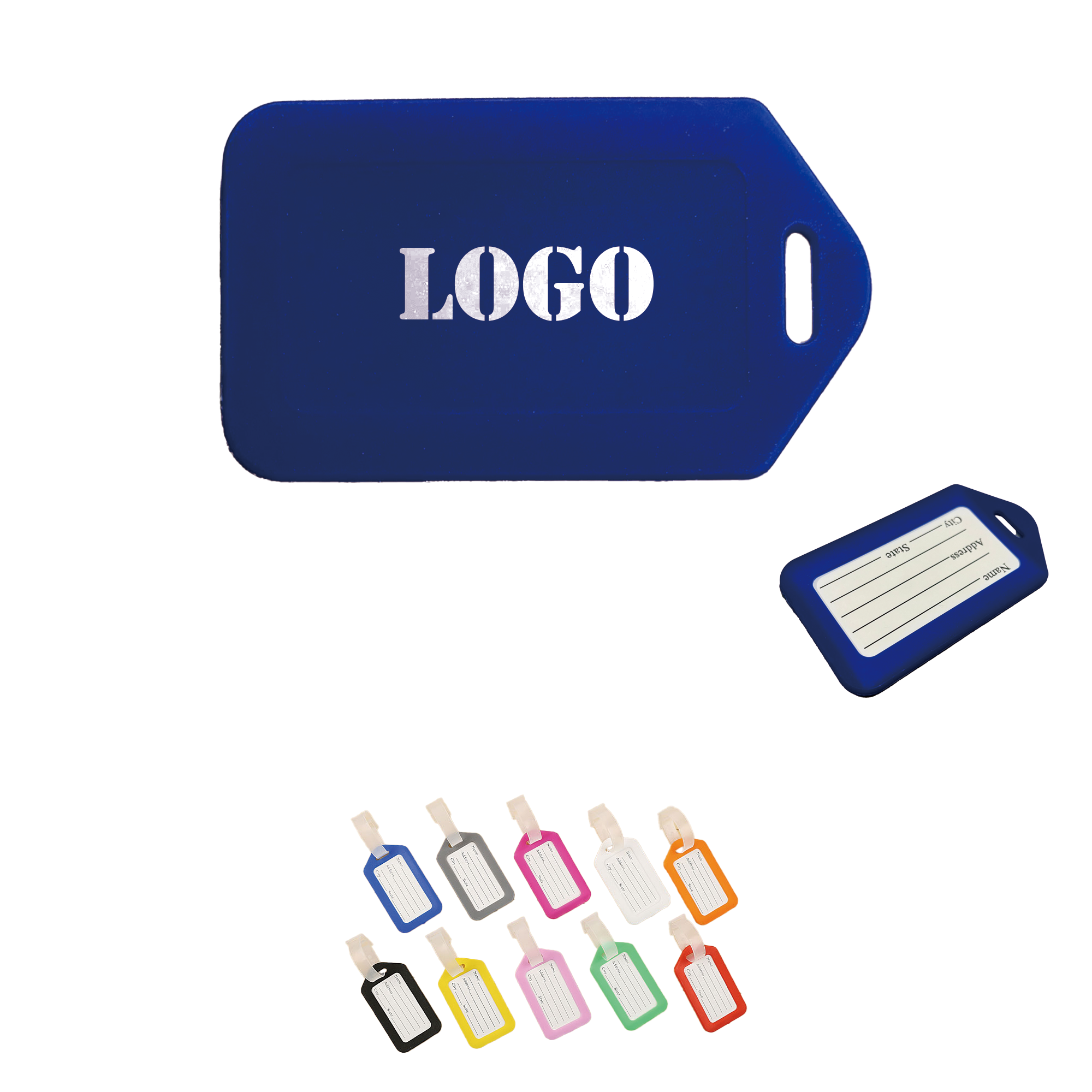 PP Rigid Plastic Luggage Tag Holders 3