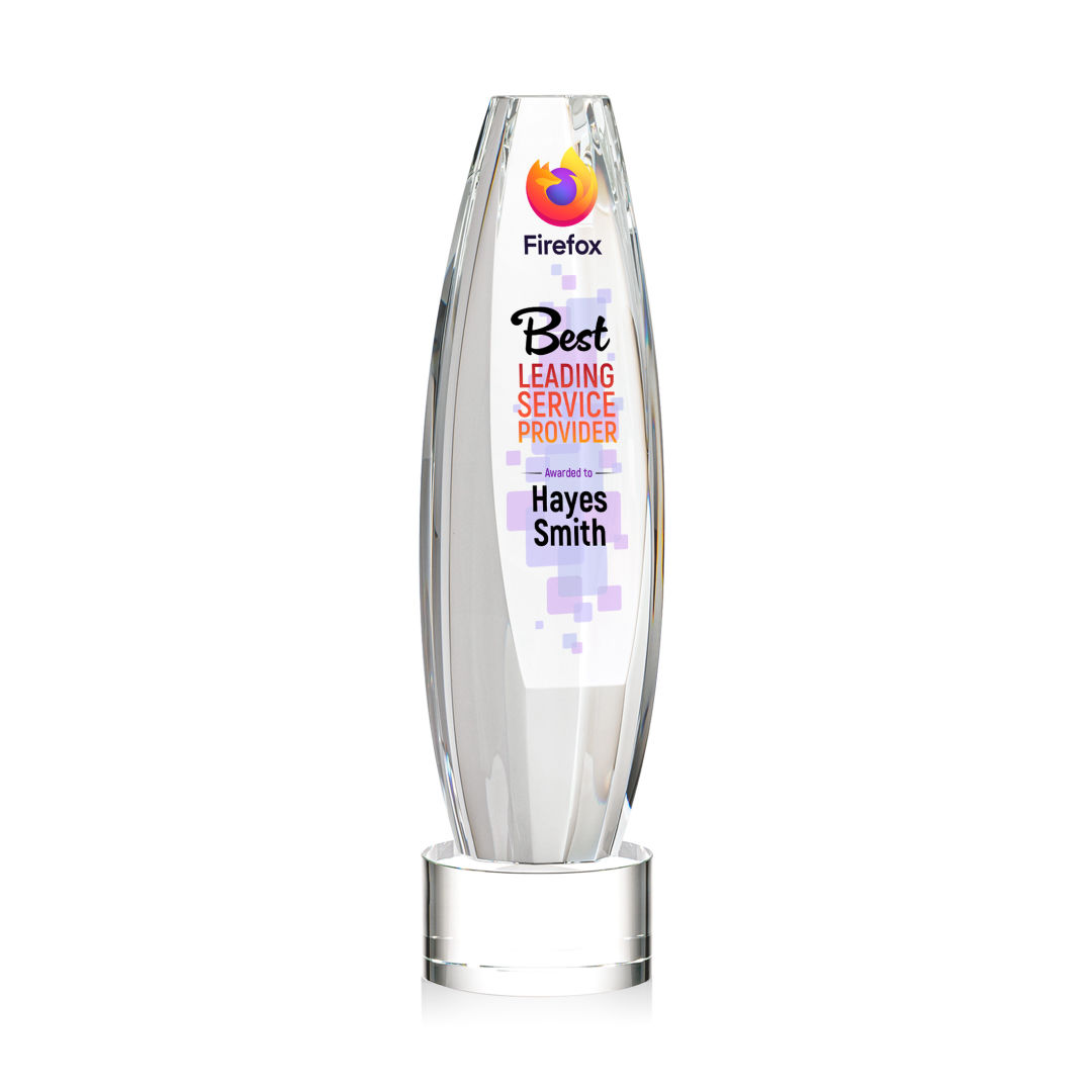 Hoover VividPrint™ Award on Marvel Base - Clear 9
